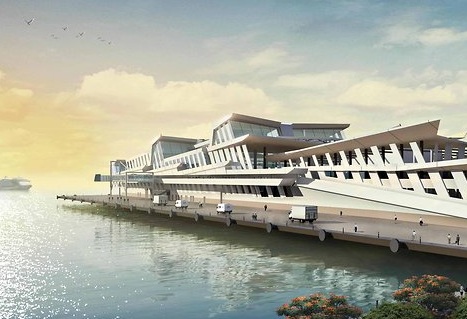 Port Singapore Pictures on Artist S Rendering Of Singapore S International Cruise Terminal