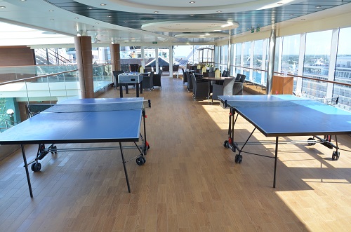 Ping pong tables on Divina