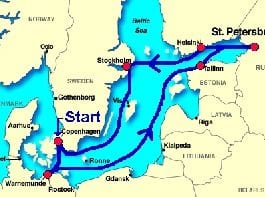 baltic cruise map