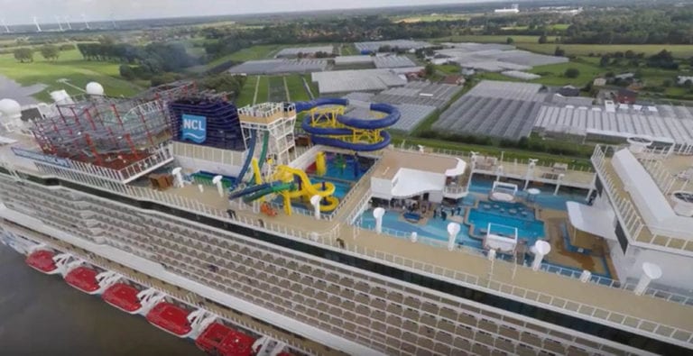 Video: Norwegian Escape Leaves Shipyard, Inches Closer to Debut