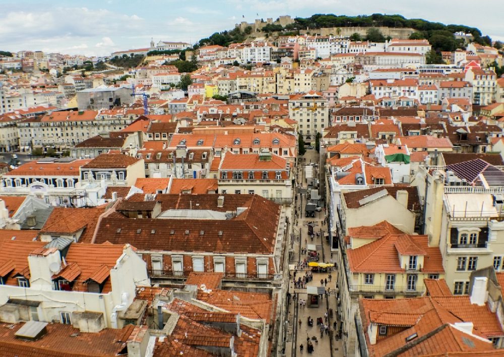 Lisbonne Portugal vue d'en haut