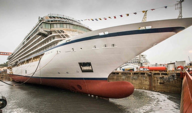Viking Ocean Cruises Floats Out Third Cruise Ship – Viking Sky