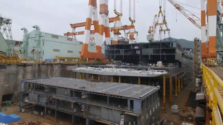 Incredible Time Lapse of a Cruise Ship Being Built