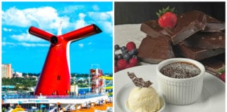 Carnival's chocolate melting Cake