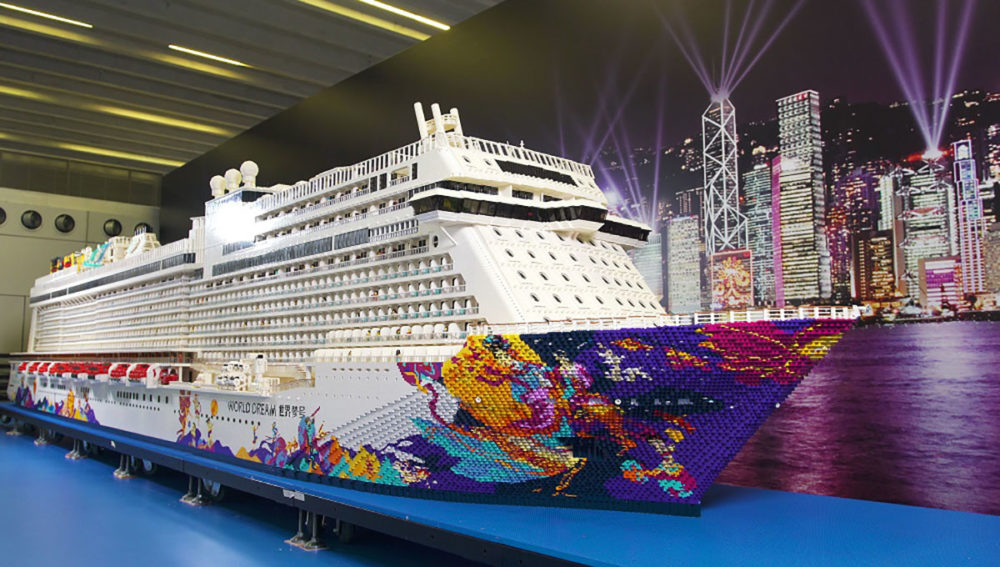 Cruise Line Builds World's Largest LEGO Cruise Ship