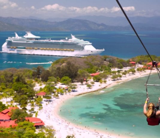 zipline in labadee
