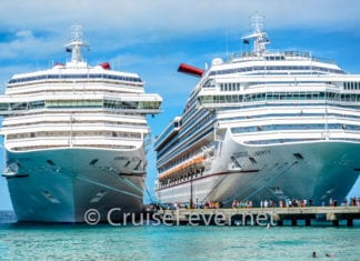Carnival Cruise Line currently has 26 cruise ships in service.