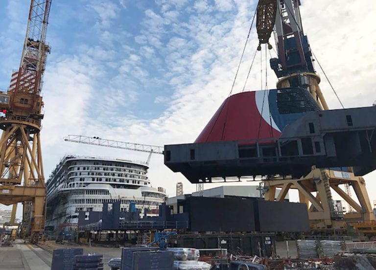 Carnival’s Next New Cruise Ship Completes Construction Milestone
