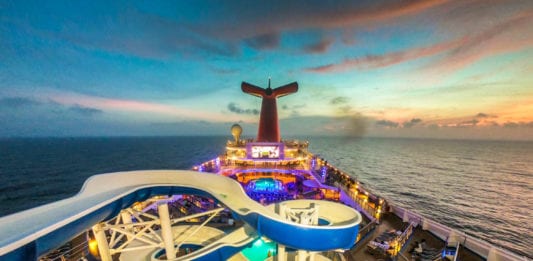 carnival victory water slide