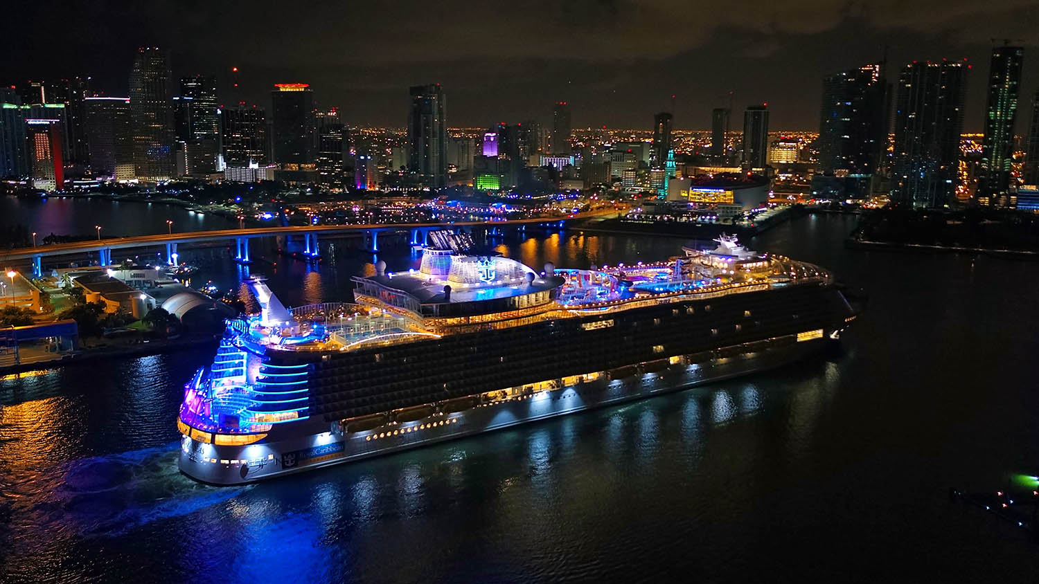 World's Largest Cruise Ship Arrives in Her Homeport of Miami