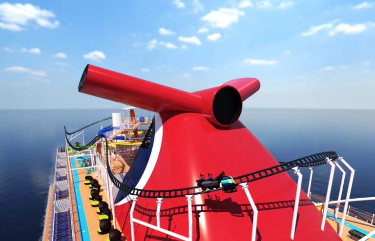 Carnival’s Cruise Ship with a Roller Coaster Opens for Reservations
