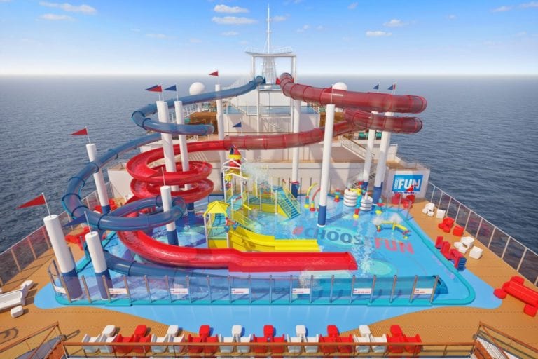 Carnival Cruise Line Gives First Look at the Water Park on Carnival Panorama