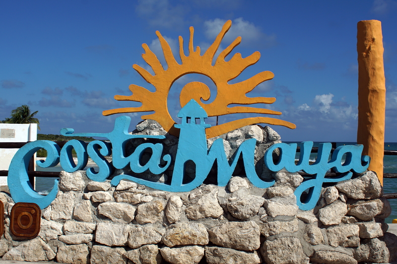 photo op costa maya sign