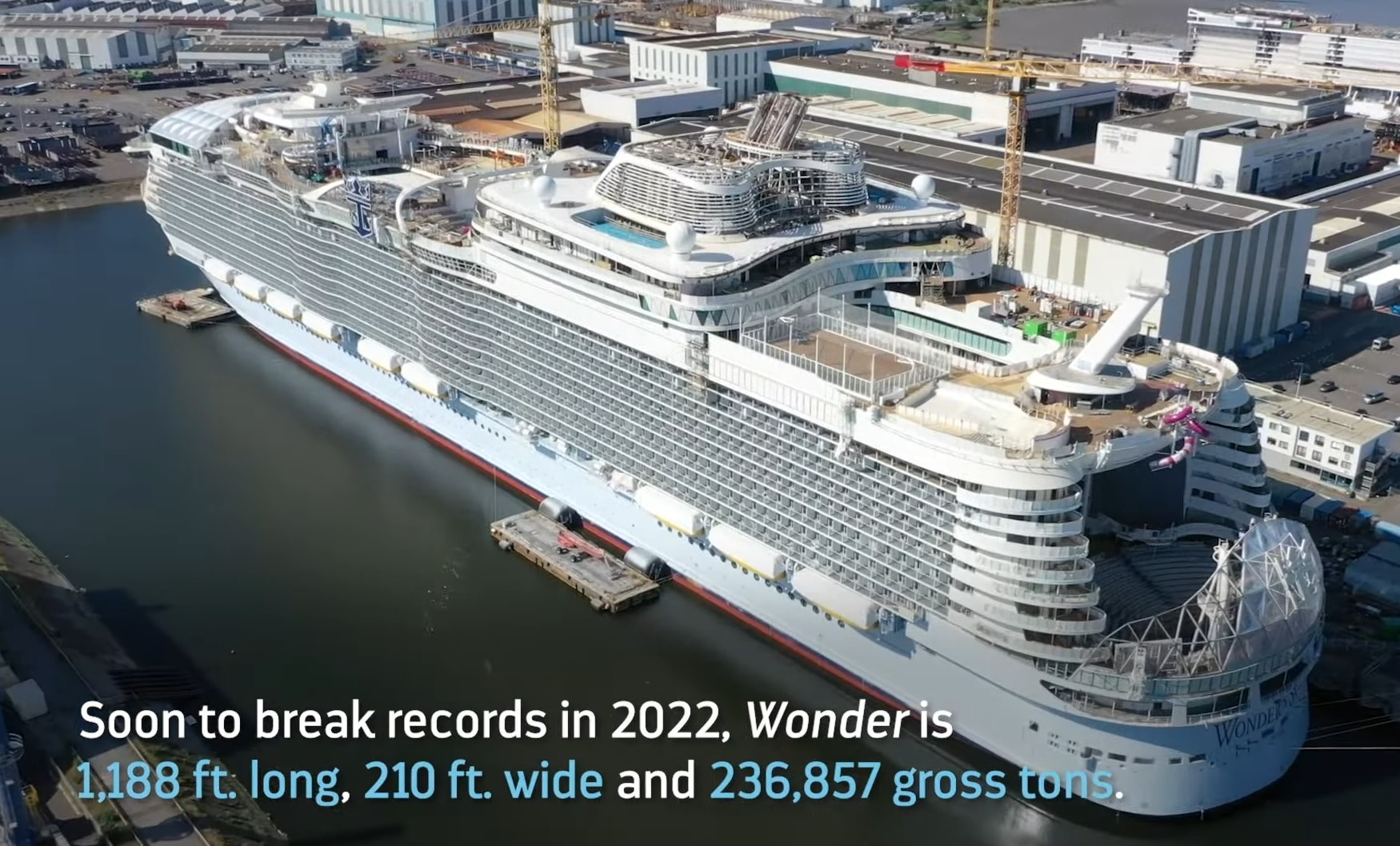 Video Construction Update of the World's Largest Cruise Ship - Travel