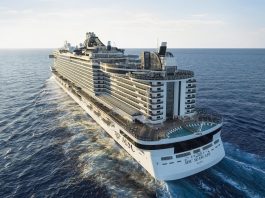 MSC Seascape cruise ship sailing in open ocean