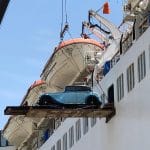 Carnival Cruise Line Moving Antique Car to New Cruise Ship