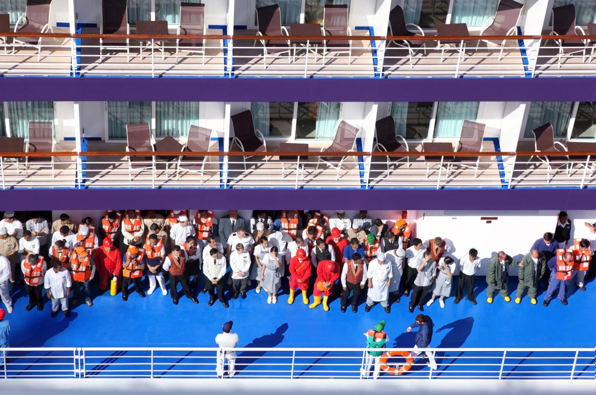 ratio passagers/équipage sur le navire