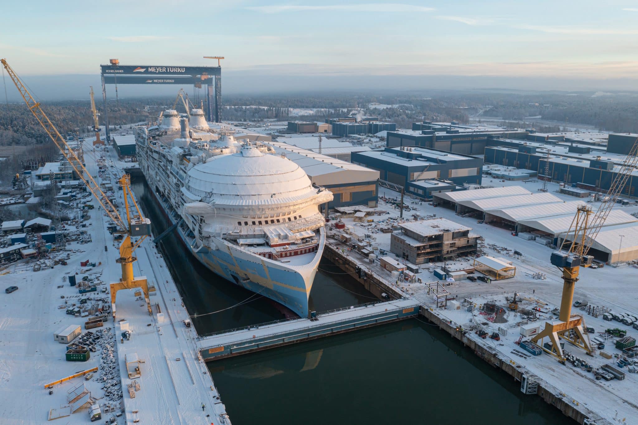 Royal Caribbean s 2nd Icon Class Cruise Ship Begins Initial Phase