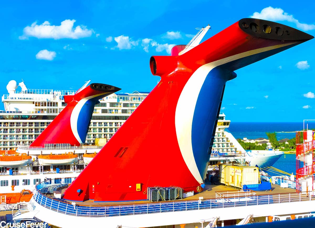 Carnival cruise ships in Nassau, Bahamas