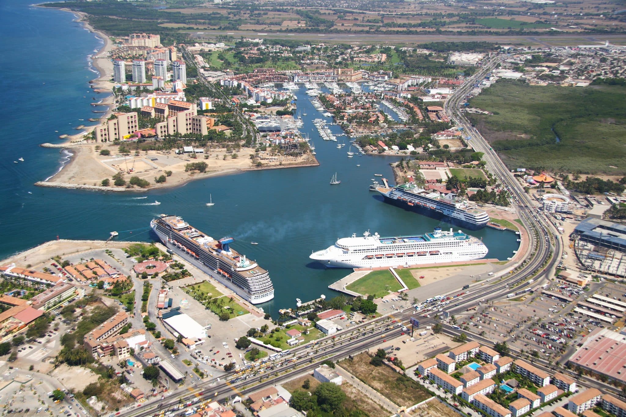 cruise ships docked in Puerto Vallarta Mexico