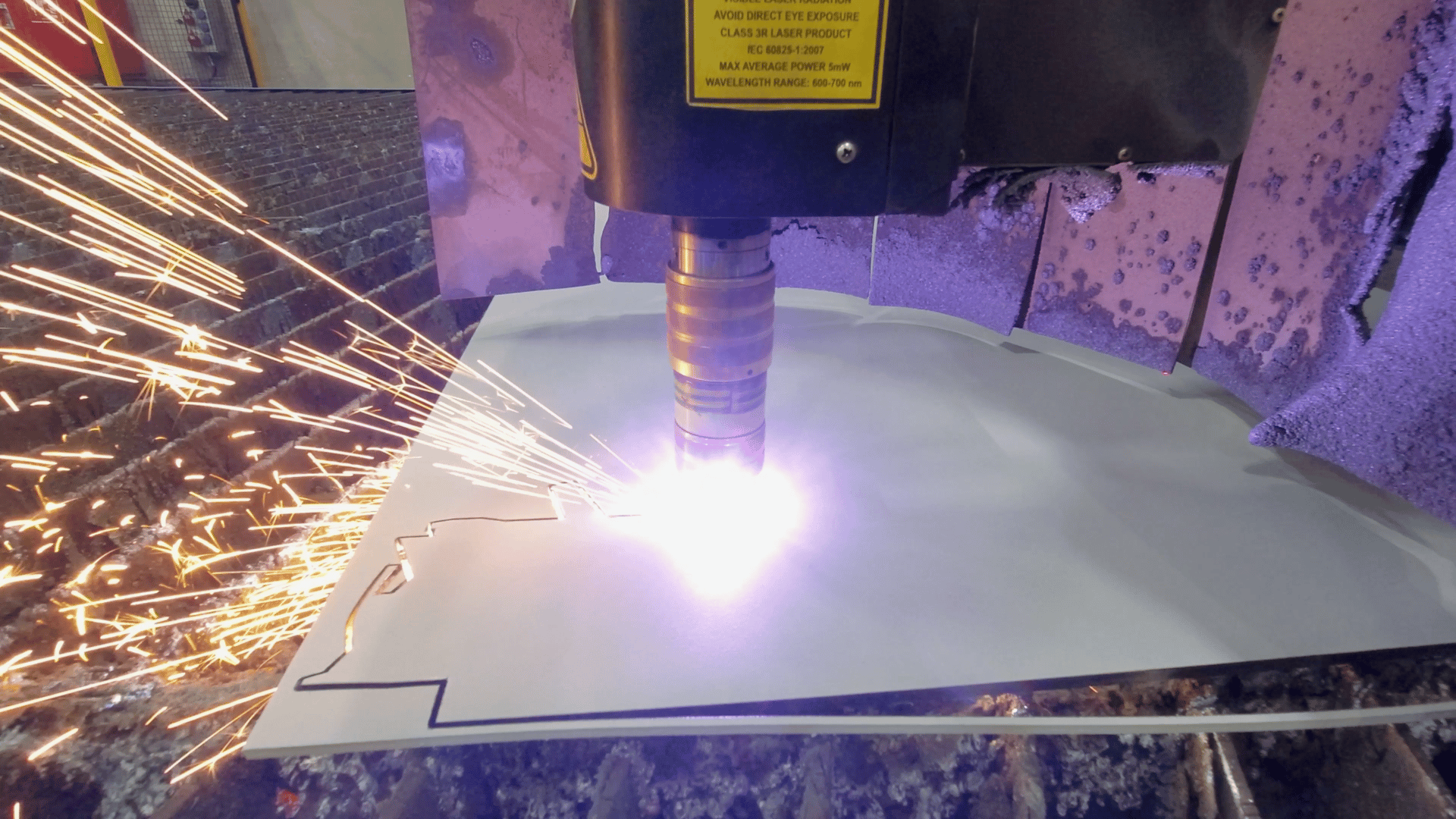 Cutting steel for the new Icon class cruise ship