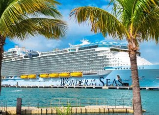 Royal Caribbean's Wonder of the Seas in Labadee, Haiti