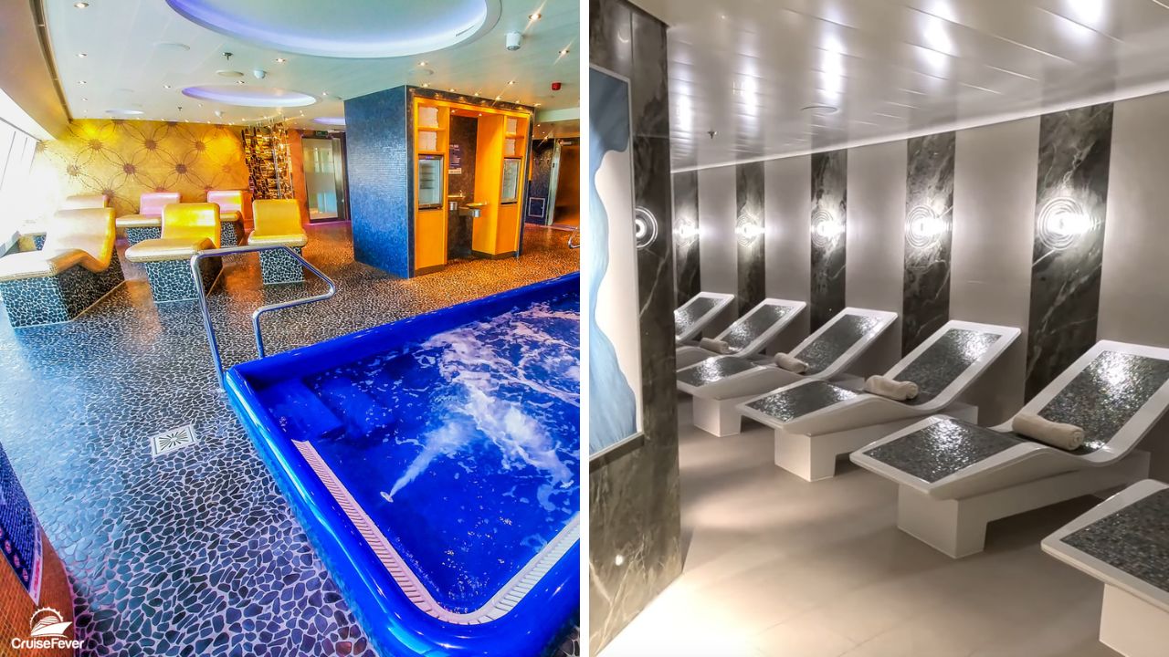 Thermal suites on Carnival and Royal Caribbean