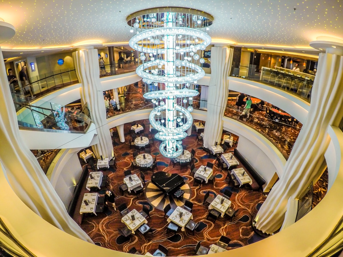 Main dining room on Norwegian Epic cruise ship