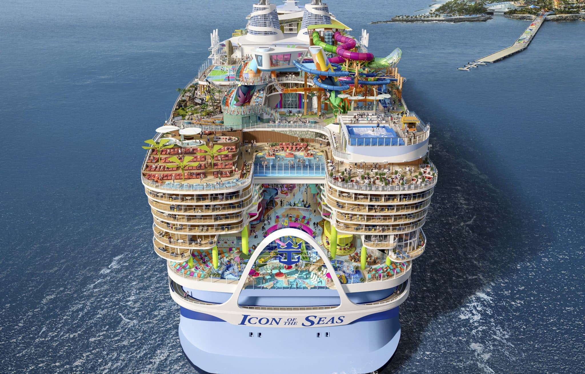 Royal Caribbean's Icon of the Seas, the largest cruise ship ever built