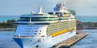 Royal Caribbean cruise ship at CocoCay