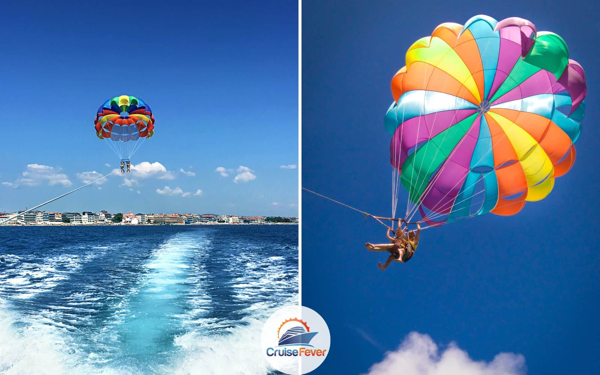 parasailing while on a cruise