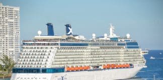 Celebrity Reflection cruise ship sailing out of Fort Lauderdale cruise port
