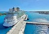 Royal Caribbean cruise ship docked in Nassau Bahamas