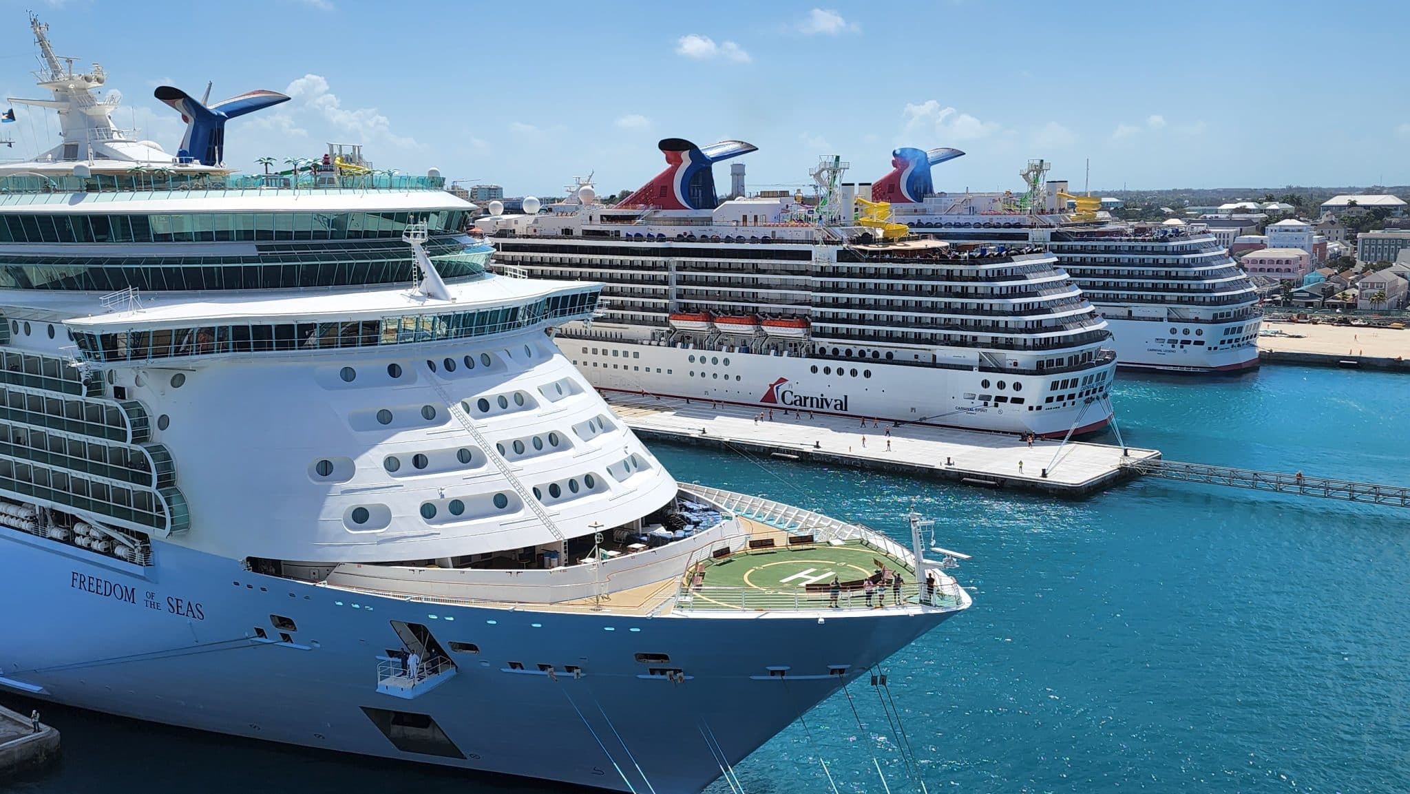 cruise ships in Nassau, Bahamas