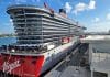 virgin voyages scarlet lady in port