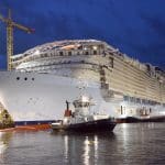 Utopia of the Seas, Last Oasis-Class Cruise Ship, Touches Water for First Time
