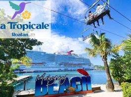 Carnival's Isle Tropicale private destination in Roatan