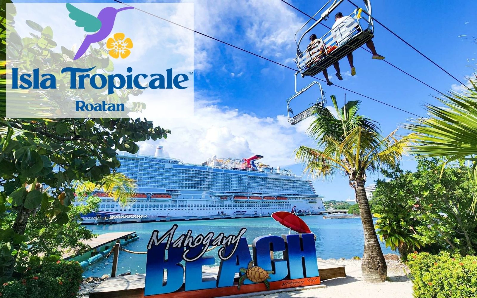 Carnival's Isle Tropicale private destination in Roatan