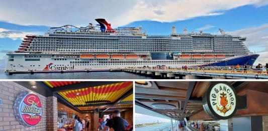 Free dining options on Carnival Celebration