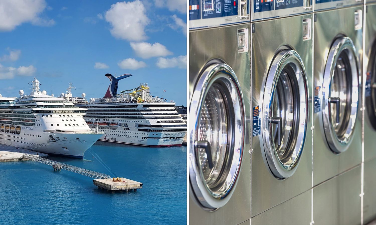 Which cruise ships have laundry rooms?