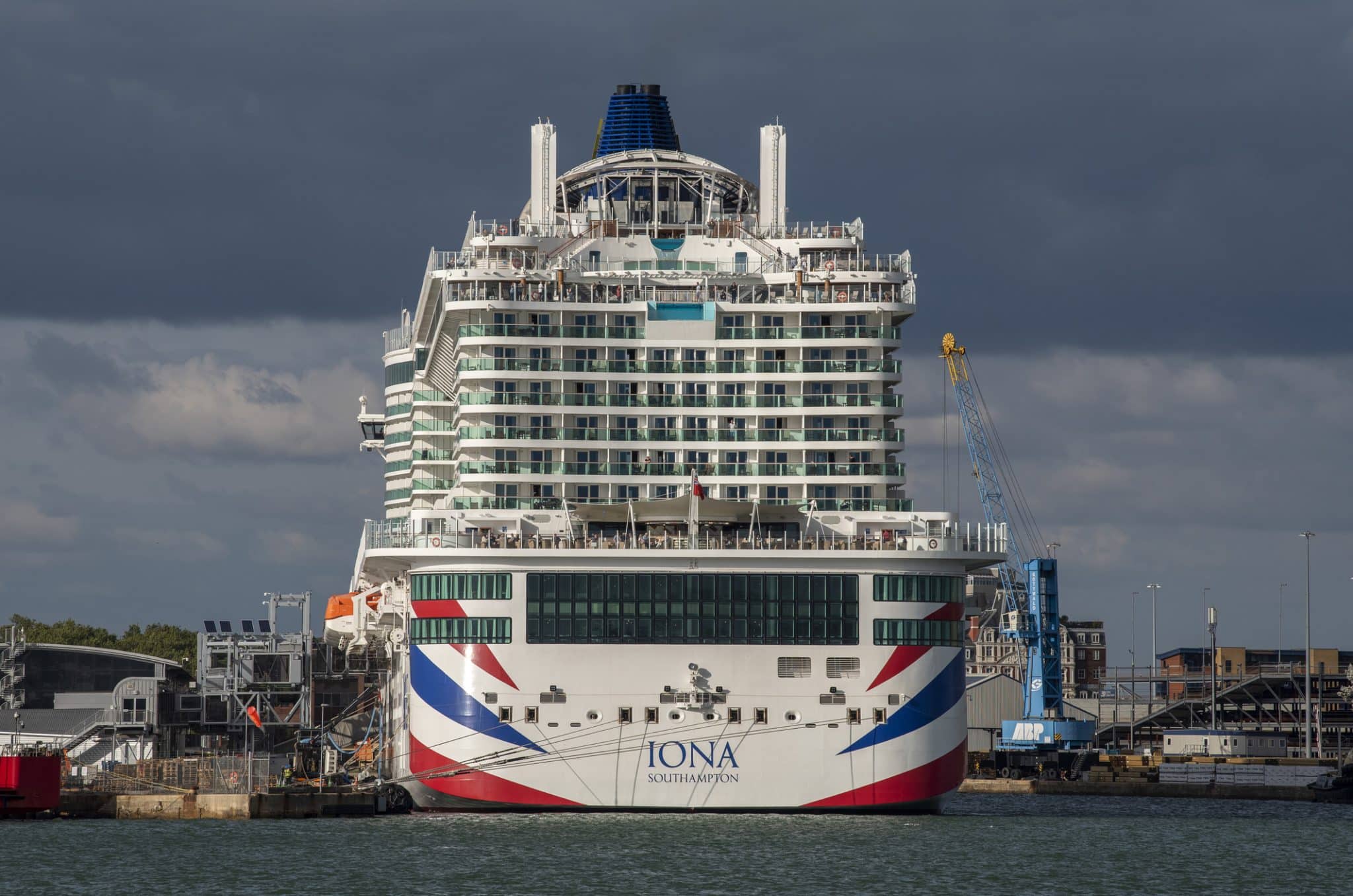 Cruise ship Iona in Southampton cruise port