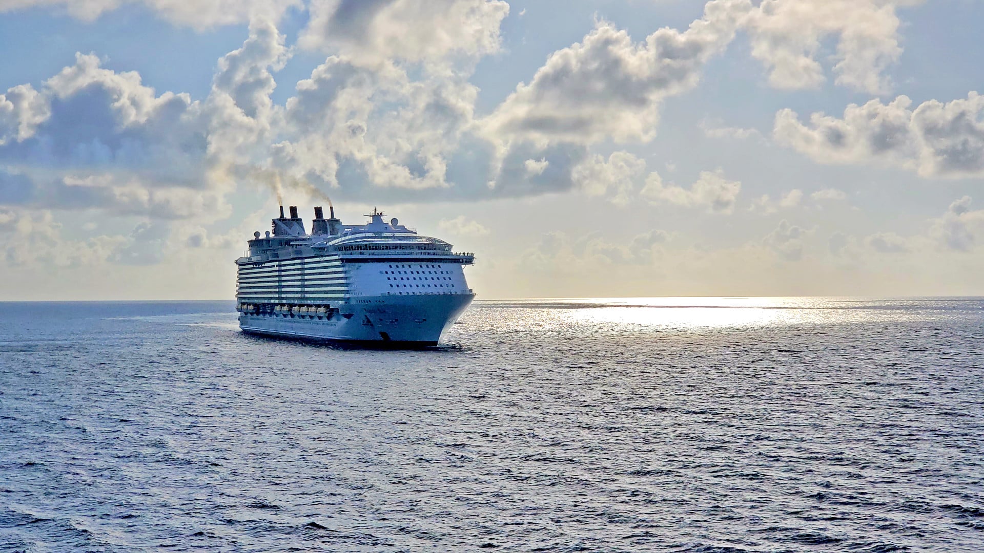 Allure of the Seas out at sea