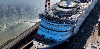 Watch Royal Caribbean’s Giant New Cruise Ship Float for the First Time