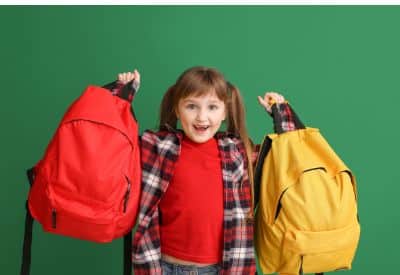 Packing with a backpack for each child