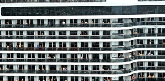 balcony staterooms on side of cruise ship, MSC