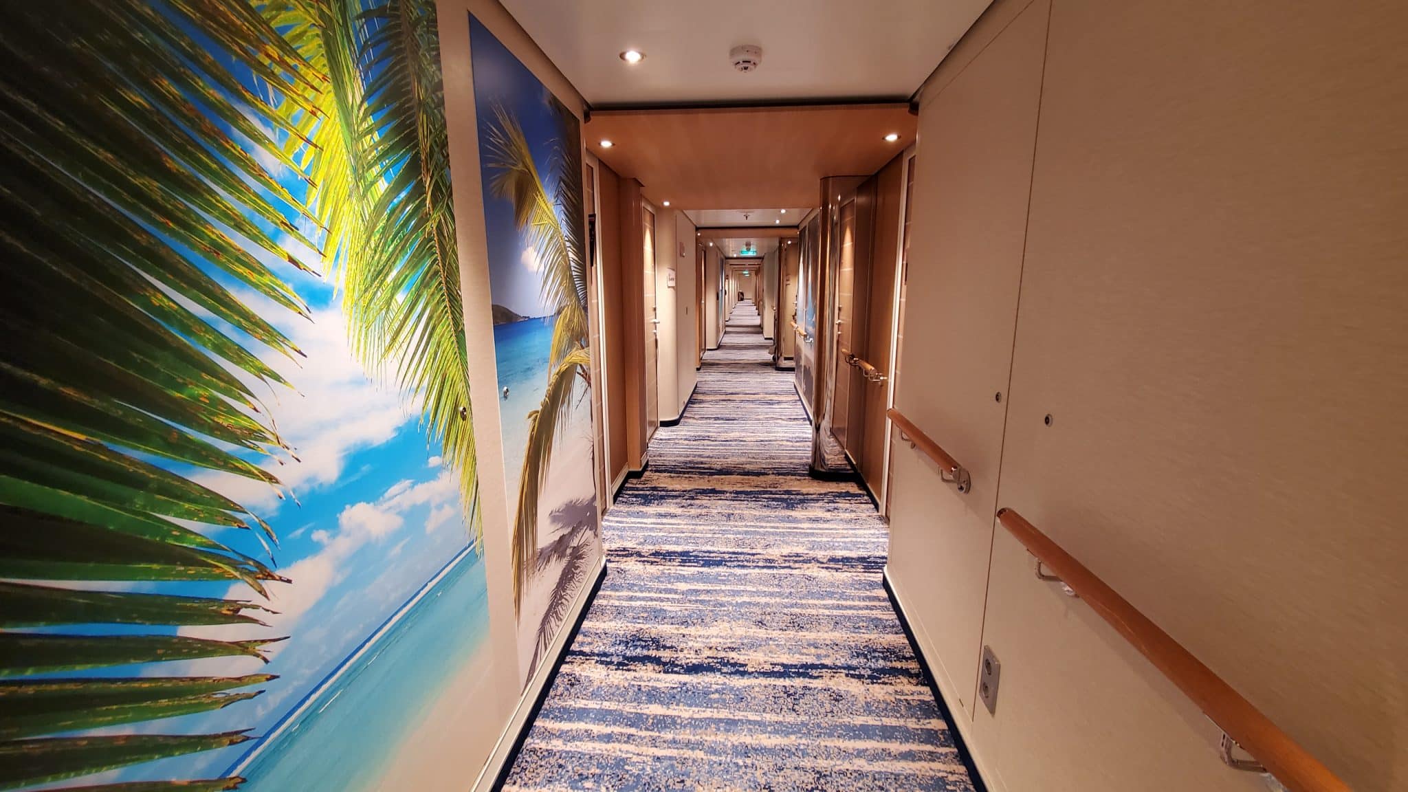 Carnival Celebration cruise ship hallway