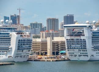 Princess cruise ships at Port Everglades