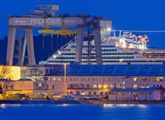 Carnival corp ship being built by Fincantieri
