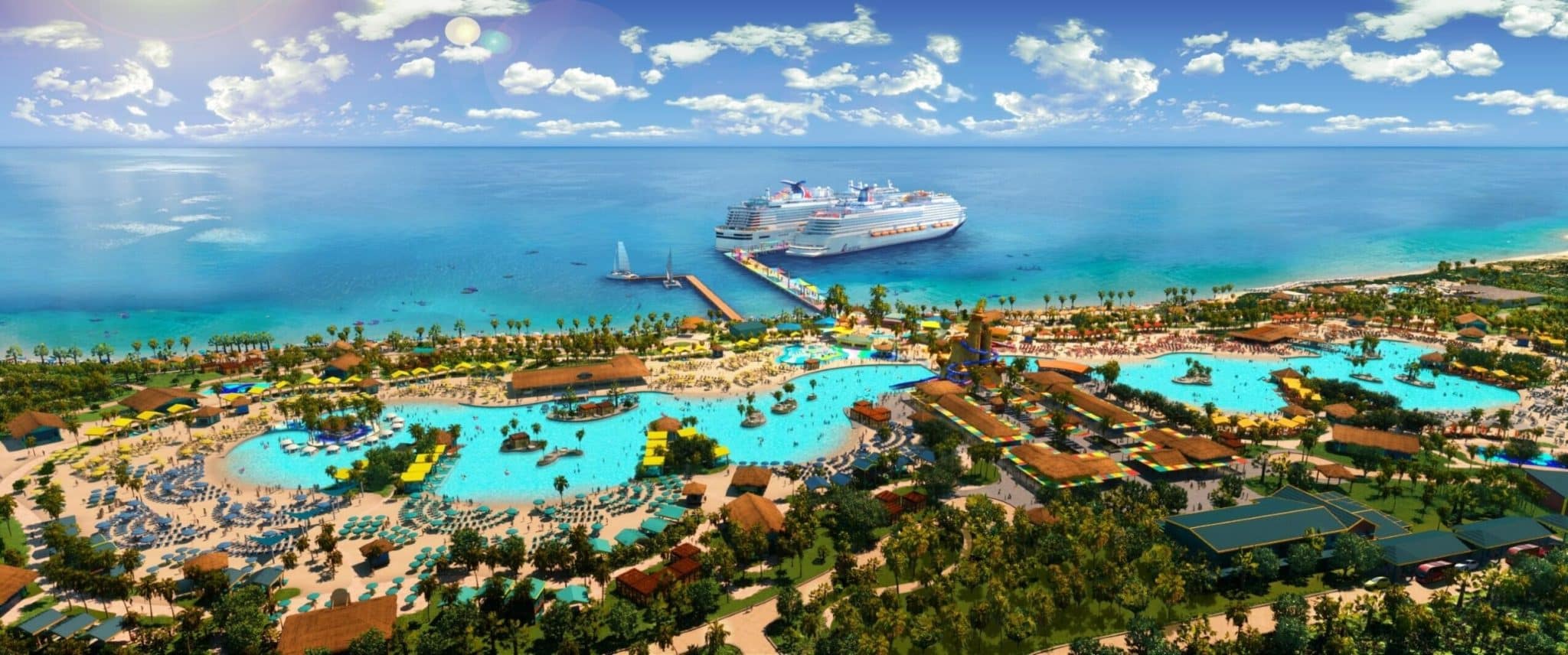 Carnival Cruise Line's new private island destination, Celebration Key