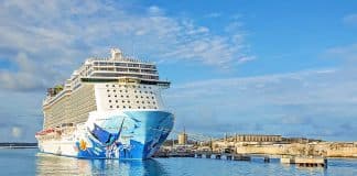 Norwegian Cruise Line ship in Bermuda